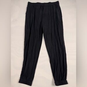 Eileen Fisher Stretch Jersey Knit Lantern Jogger Black Women’s XL Retail $158